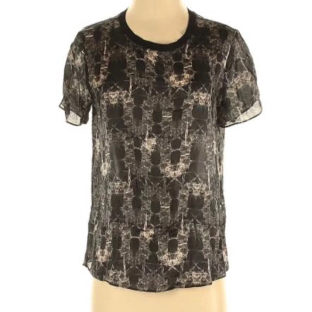 Theyskens theory 100% metallic silk top - Picture 3 of 3